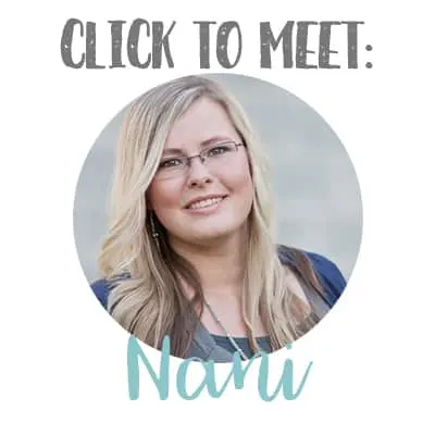 Text reads click to meet nani. image of blonde girl with glasses
