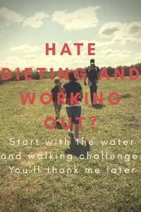 what water and walking helped me with