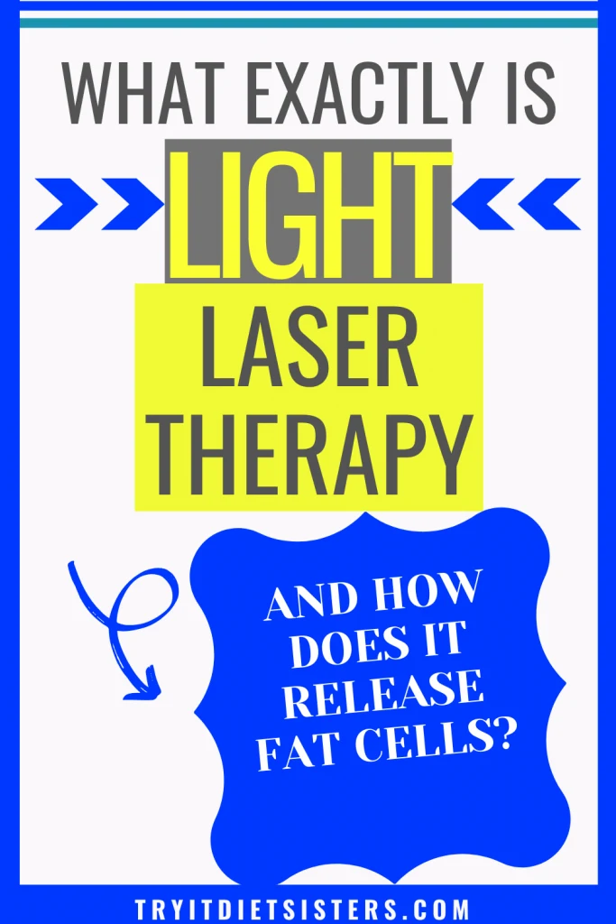 white background with the words what exactly is light laser therapy and how does it release fat cells?